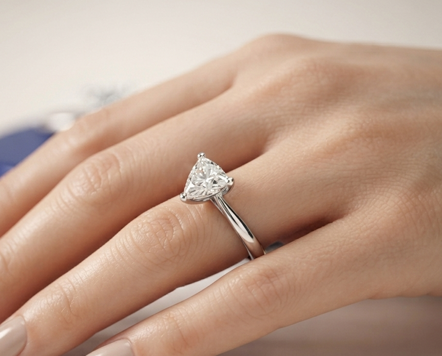 TRILLION SOLITAIRE ENGAGEMENT RING