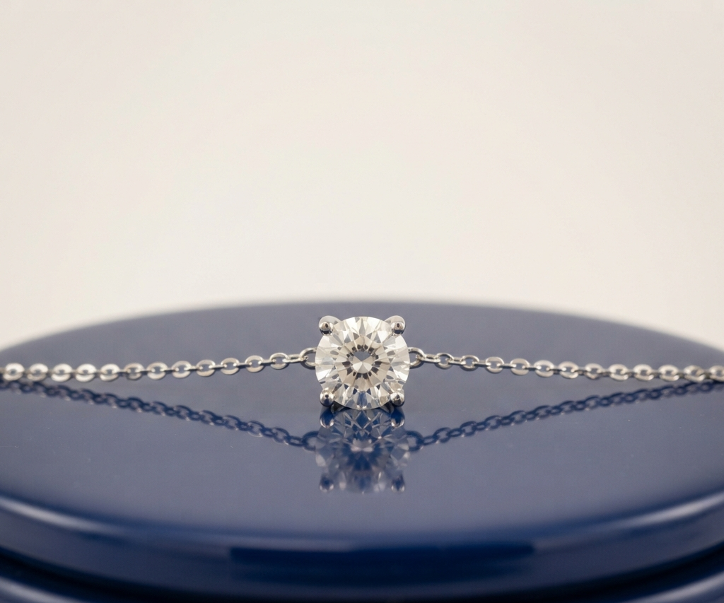 ROUND DIAMOND PENDANT NECKALCE