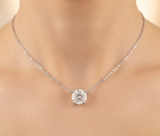 ROUND DIAMOND PENDANT NECKALCE