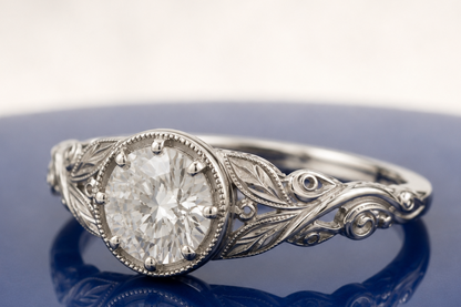 VINTAGE ROUND DIAMOND ENGAGEMENT RING