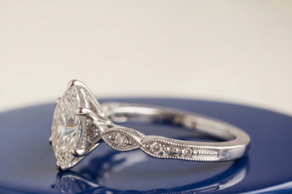 MARQUISE DIAMOND VINTAGE ENGAGEMENT RING
