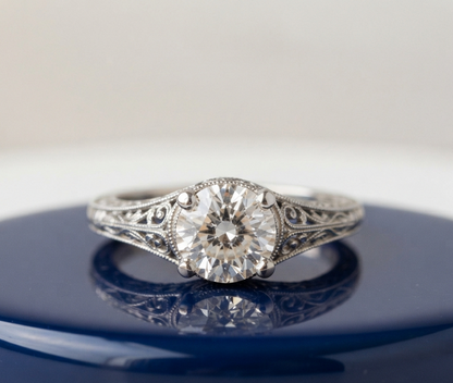 VINTAGE ROUND DIAMOND WEDDING RING