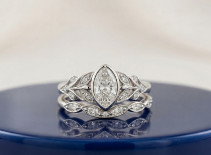 MARQUISE DIAMOND VINTAGE RING SET