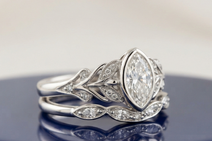 MARQUISE DIAMOND VINTAGE RING SET
