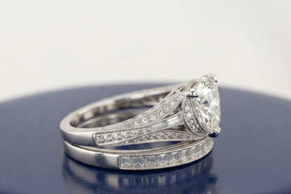 TRILLION DIAMOND VINTAGE RING SET
