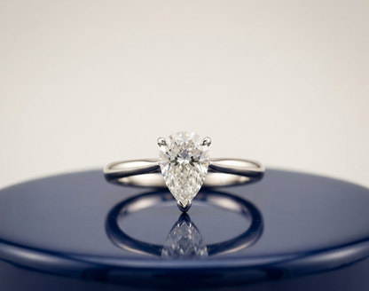 SOLITAIRE PEAR ENGAGEMENT RING