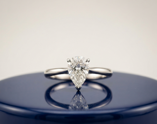 SOLITAIRE PEAR ENGAGEMENT RING