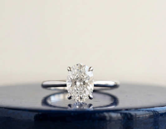 OVAL SOLITAIRE ENGAGEMENT RING