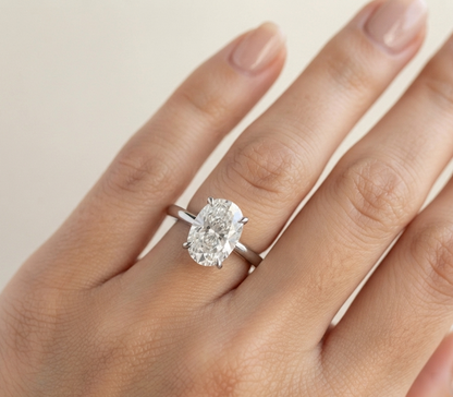 OVAL SOLITAIRE ENGAGEMENT RING