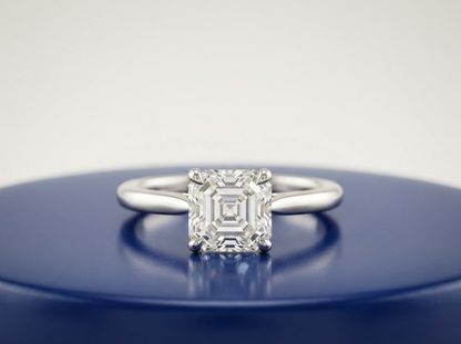 ASSCHER SOLITAIRE ENGAGEMENT RING