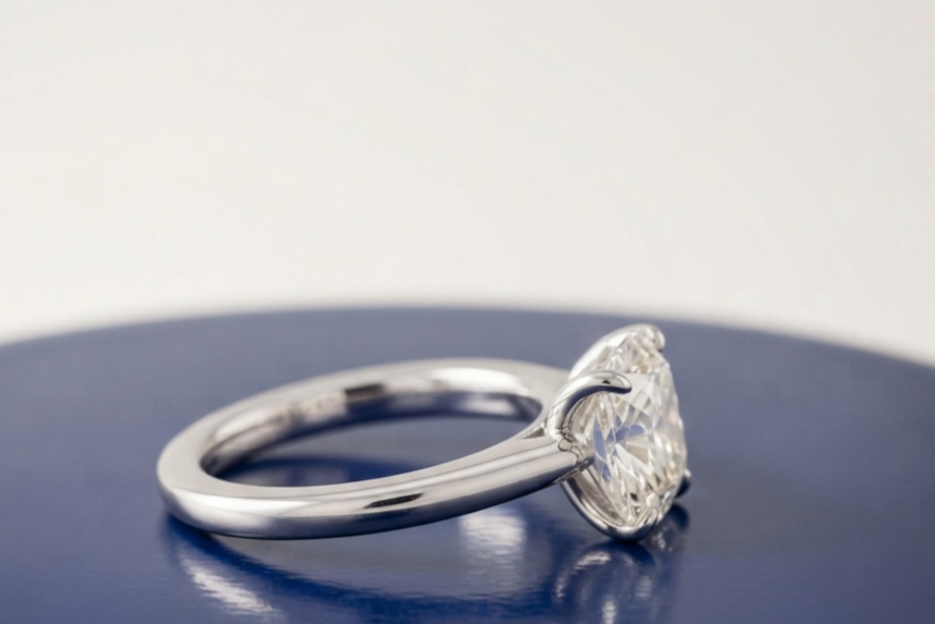 CUSHION SOLITAIRE ENGAGEMENT RING