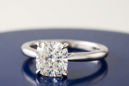 CUSHION SOLITAIRE ENGAGEMENT RING