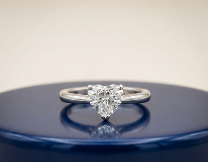 HEART SOLITAIRE ENGAGEMENT RING
