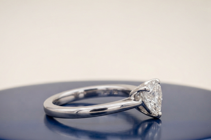 HEART SOLITAIRE ENGAGEMENT RING
