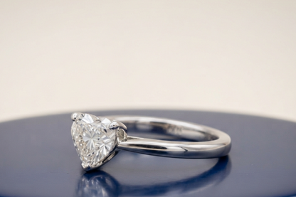 HEART SOLITAIRE ENGAGEMENT RING