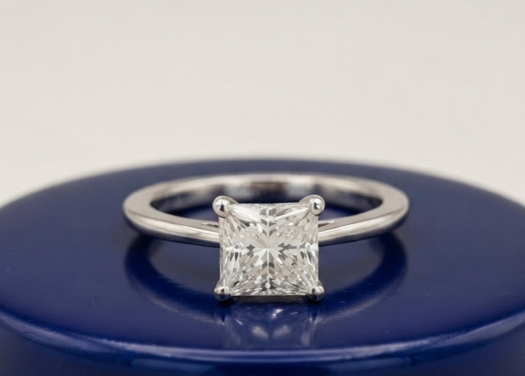 PRINCESS SOLITAIRE ENGAGEMENT RING