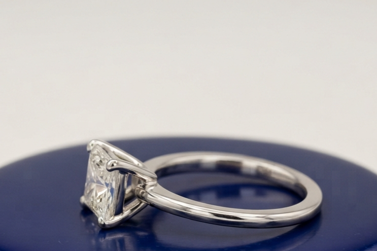 PRINCESS SOLITAIRE ENGAGEMENT RING