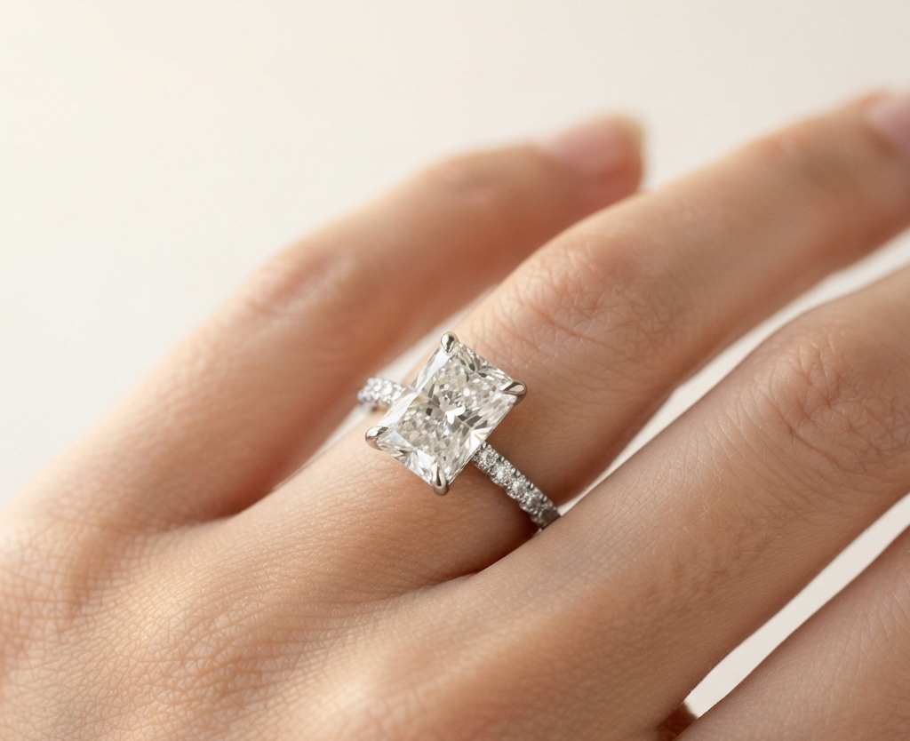 RADIANT SOLITAIRE ENGAGEMENT RING