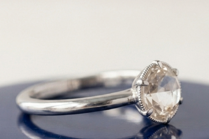 ROUND ROSE SOLITAIRE ENGAGEMENT RING