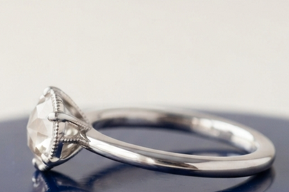 ROUND ROSE SOLITAIRE ENGAGEMENT RING