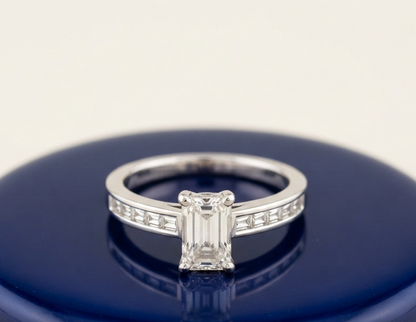 EMERALD-CUT SOLITAIRE ENGAGEMENT RING