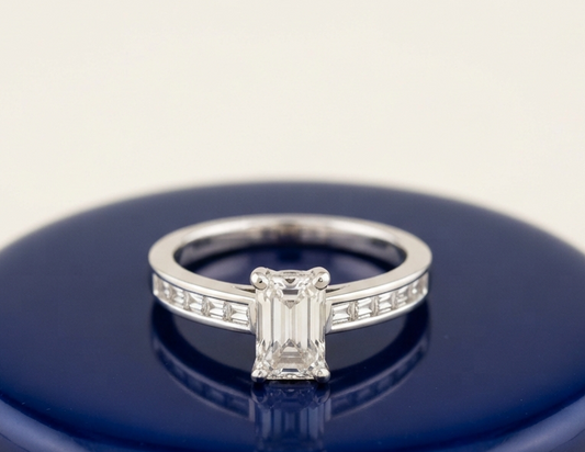 EMERALD-CUT SOLITAIRE ENGAGEMENT RING