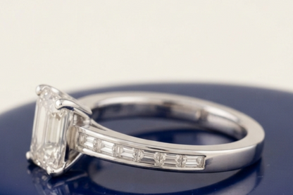 EMERALD-CUT SOLITAIRE ENGAGEMENT RING