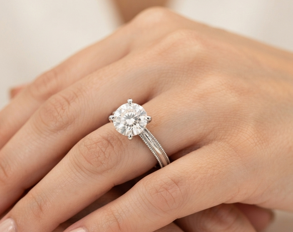 ROUND SOLITAIRE ENGAGEMENT RING