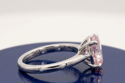 PINK OVAL-CUT SOLITAIRE ENGAGEMENT RING