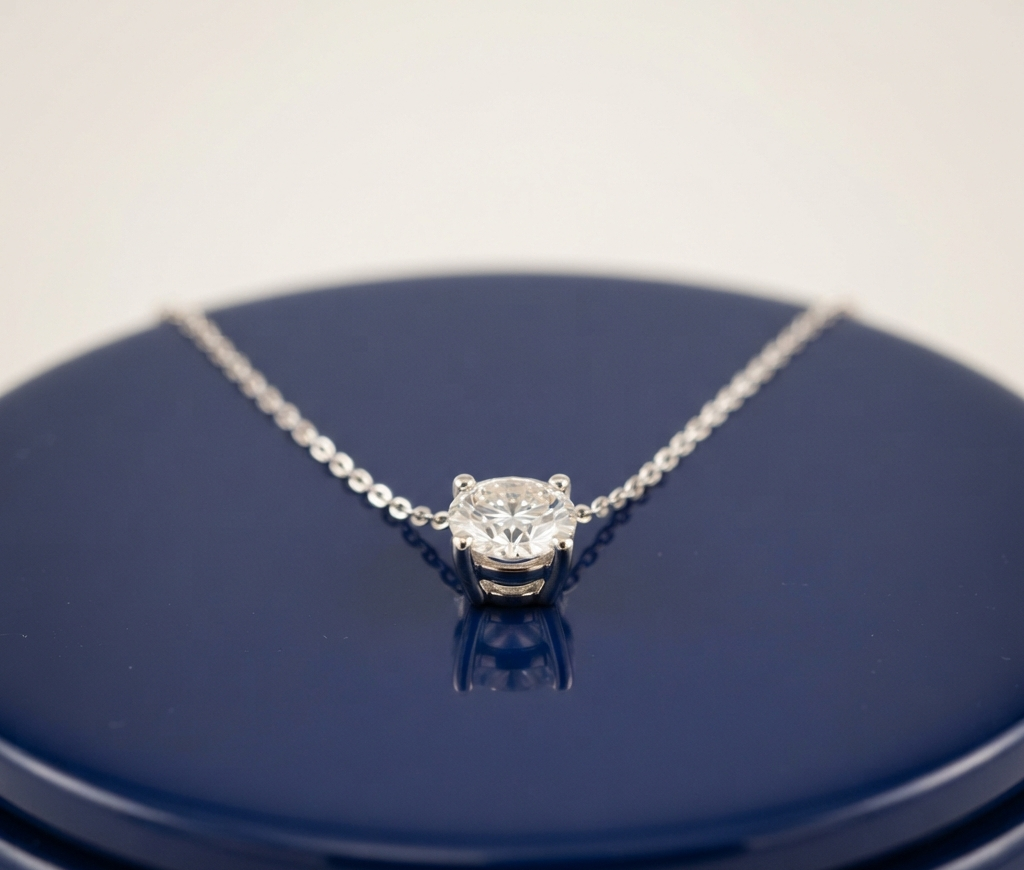 ROUND DIAMOND PENDANT NECKALCE