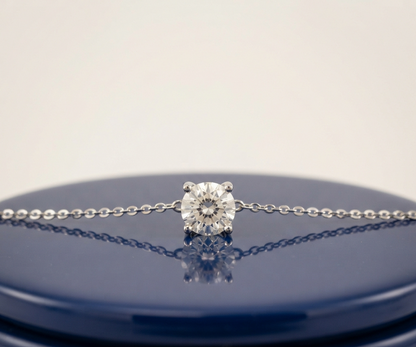 ROUND DIAMOND PENDANT NECKALCE