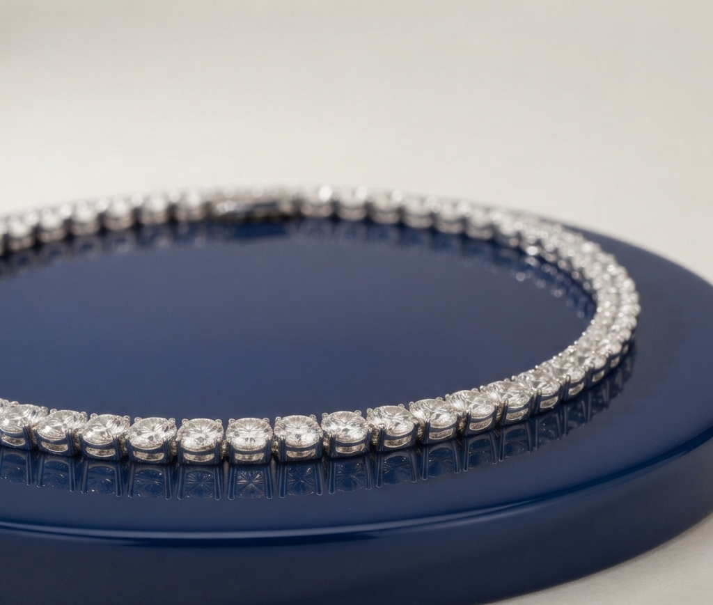 ROUND DIAMOND TENNIS NECKLACE