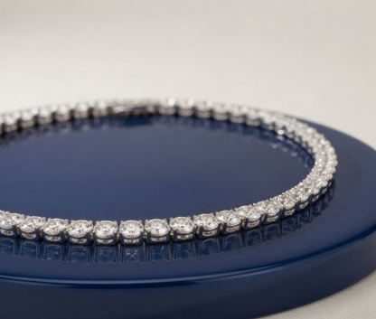 ROUND DIAMOND TENNIS NECKLACE