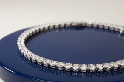 ROUND DIAMOND TENNIS NECKLACE