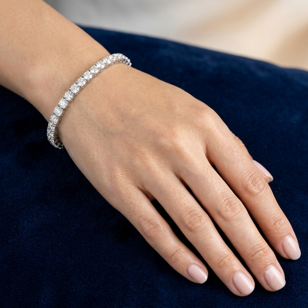 ROUND DIAMOND TENNIS BRACELET