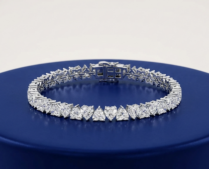 HEART DIAMOND TENNIS BRACELET