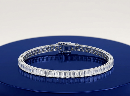 EMERALD DIAMOND TENNIS BRACELET
