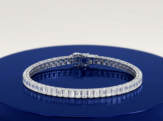 EMERALD DIAMOND TENNIS BRACELET