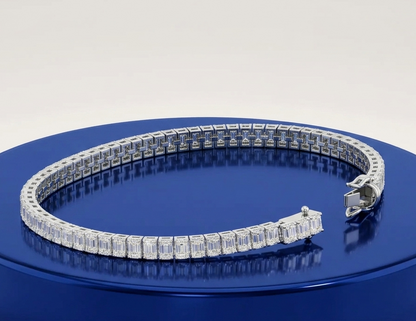 EMERALD DIAMOND TENNIS BRACELET