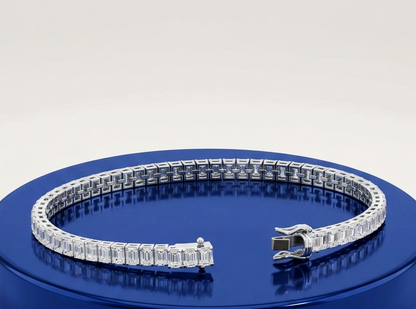 EMERALD DIAMOND TENNIS BRACELET