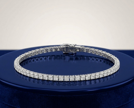 PRINCESS DIAMOND TENNIS BRACELET