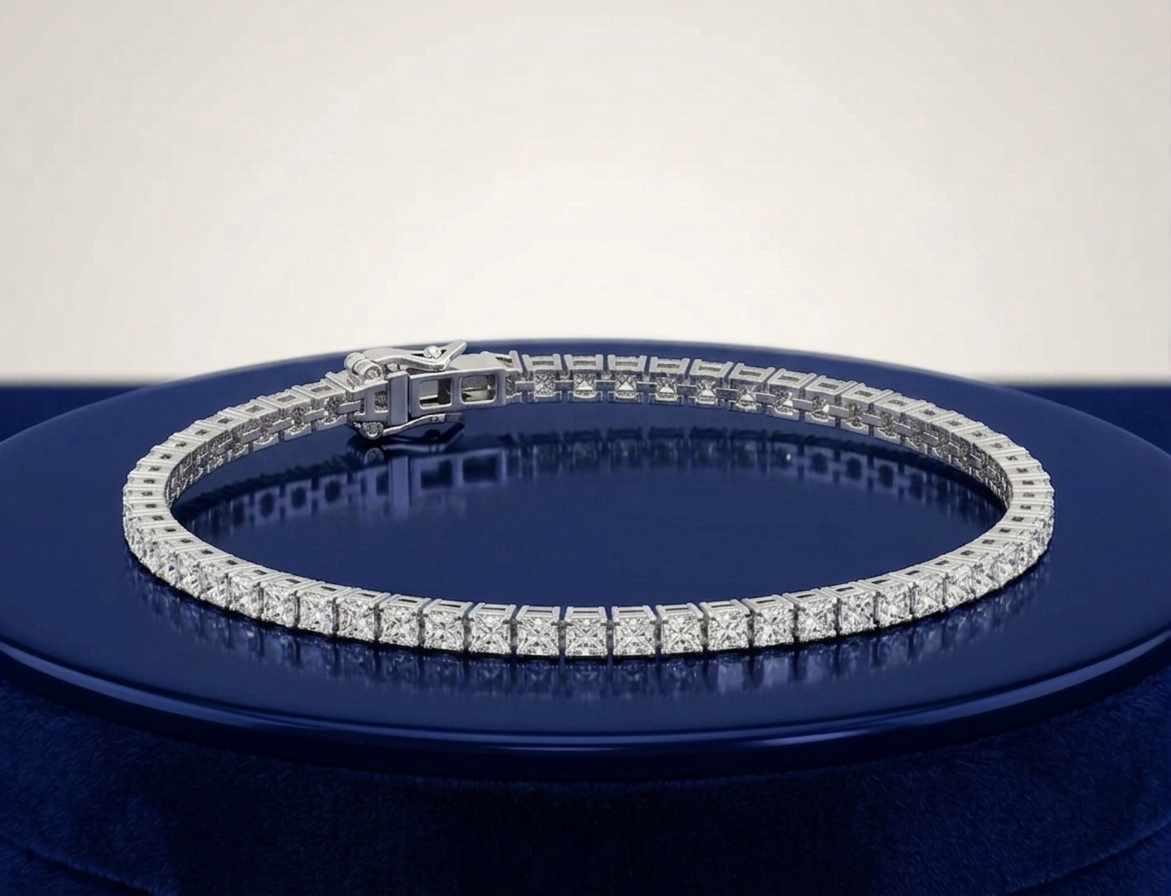 PRINCESS DIAMOND TENNIS BRACELET