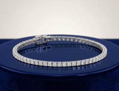 PRINCESS DIAMOND TENNIS BRACELET