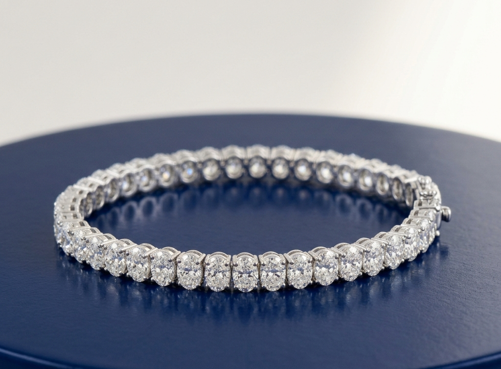 OVAL DIAMOND TENNIS BRACELET